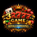 3RR777 Game casino logo with golden crown, poker cards, dice, chips, and glowing jackpot theme